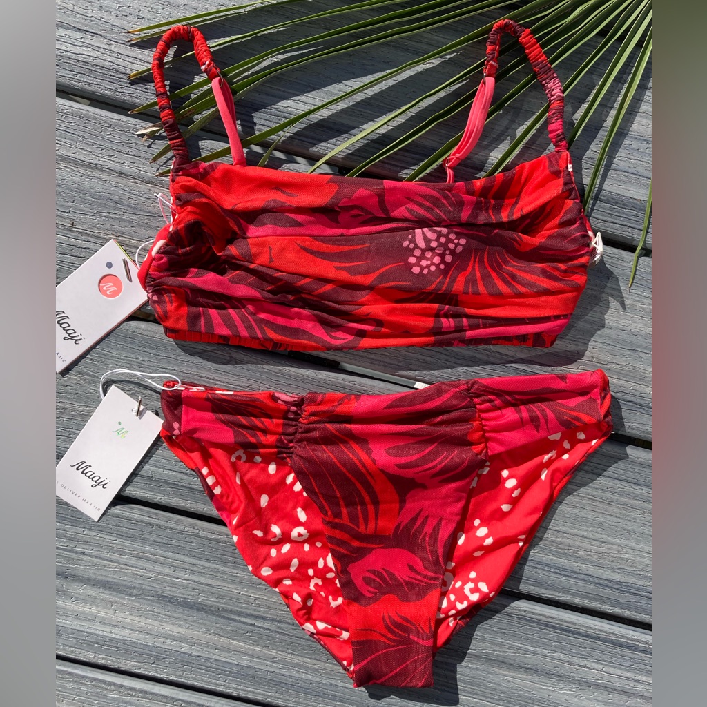 Maaji Set - Mesh Domina Bralette Bikini Top & Dally Bikini Bottoms M